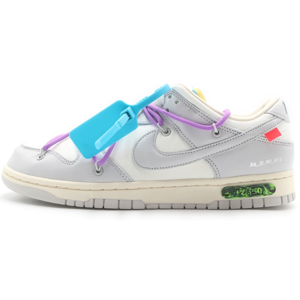 NIKE(ナイキ) ×OFF-WHITE DUNK LOW SAIL/NEUTRAL GRAY DM1602-125 オフホワイト ダンク ローカットスニーカー グレー/ホワイト US9.5/27.5cm