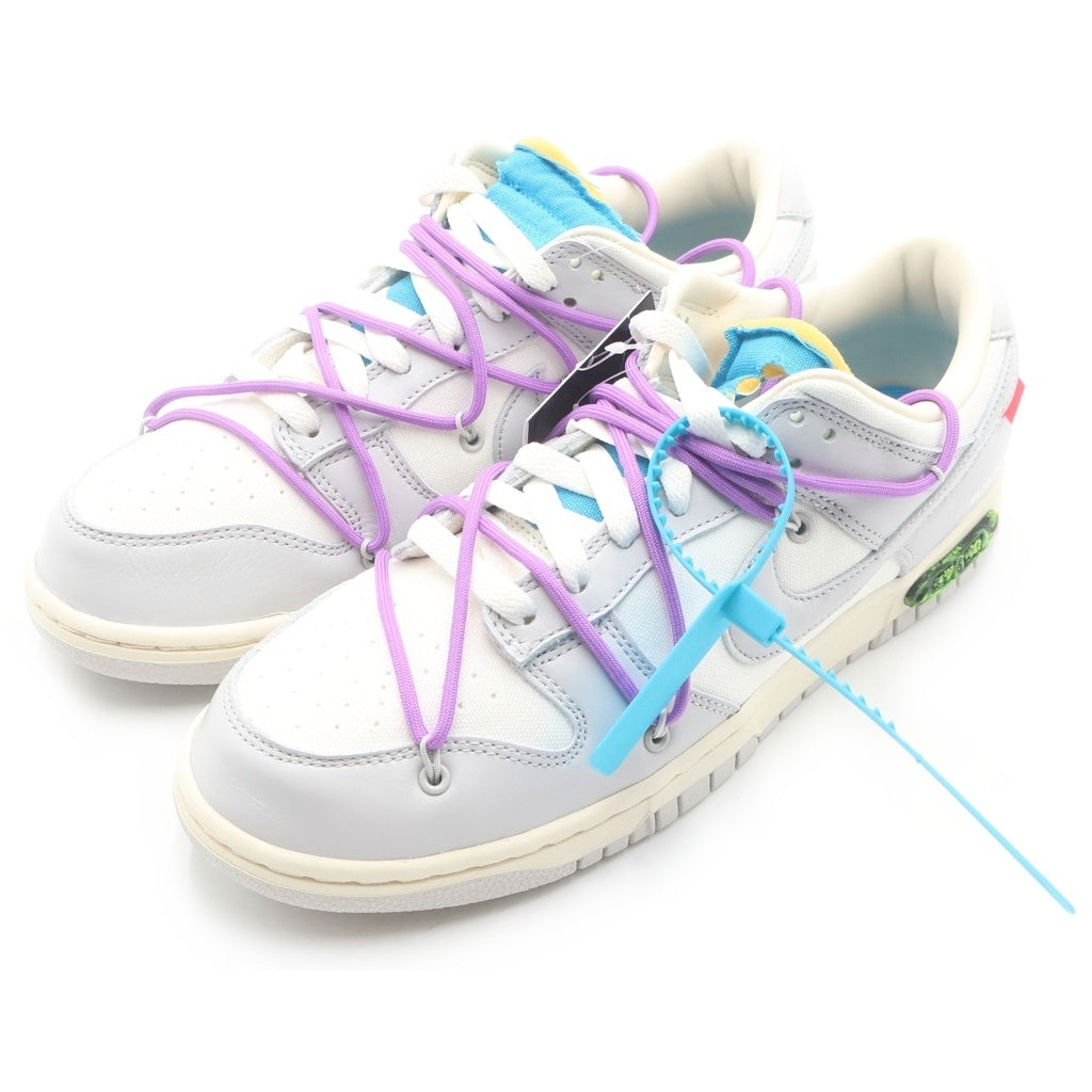 NIKE(ナイキ) ×OFF-WHITE DUNK LOW SAIL/NEUTRAL GRAY DM1602-125 オフホワイト ダンク ローカットスニーカー グレー/ホワイト US9.5/27.5cm