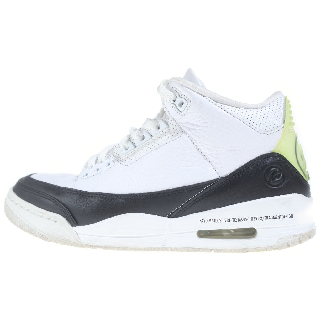 NIKE(ナイキ) ×FRAGMENT AIR JORDAN 3 WHITE/BLACK フラグメント エアジョーダン3 ローカットスニーカー ホワイト US9/27cm