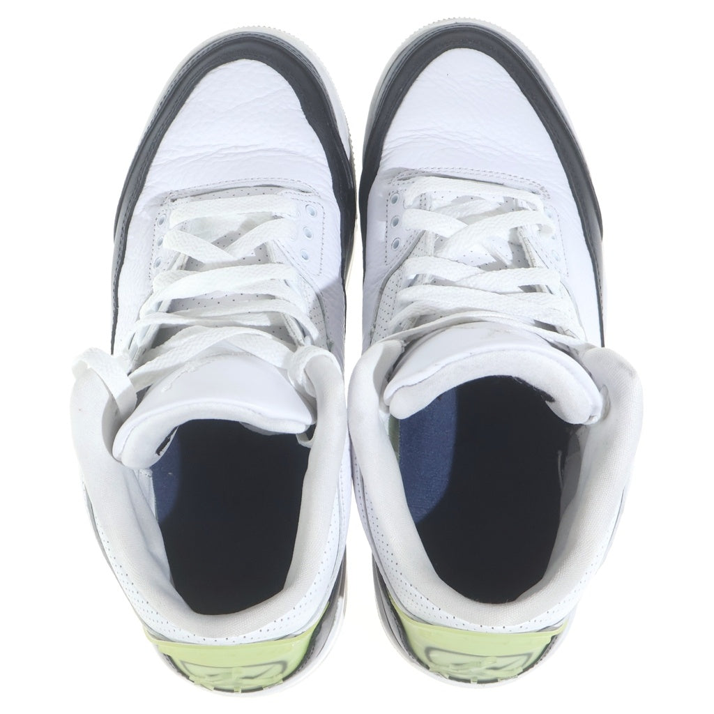 NIKE(ナイキ) ×FRAGMENT AIR JORDAN 3 WHITE/BLACK フラグメント エアジョーダン3 ローカットスニーカー ホワイト US9/27cm