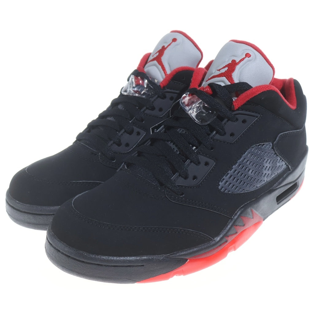 NIKE(ナイキ) AIR JORDAN 5 RETRO LOW ALTERNATE 90 819171-001 エアジョーダン1 レトロ ハイカットスニーカー ブラック/レッド US9.5/27.5cm