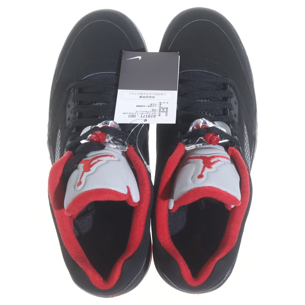 NIKE(ナイキ) AIR JORDAN 5 RETRO LOW ALTERNATE 90 819171-001 エアジョーダン1 レトロ ハイカットスニーカー ブラック/レッド US9.5/27.5cm
