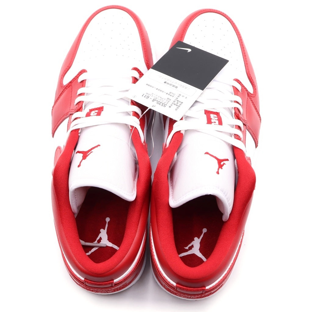 NIKE(ナイキ) AIR JORDAN 1 LOW GYM RED/WHITE 553558-611 エアジョーダン1 ローカットスニーカー レッド/ホワイト US9.5/27.5cm