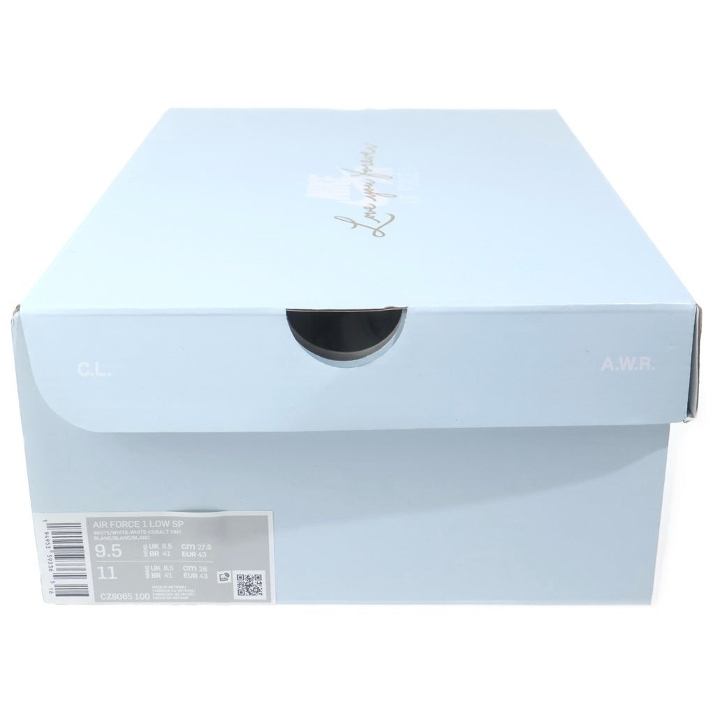 NIKE(ナイキ) ×DRAKE NOCTA AIR FORCE 1 LOW LOVE YOU FORVER WHITE CZ8065-100 ドレイクノクタ エアフォース1 ローカットスニーカー ホワイト US9.5/27.5cm