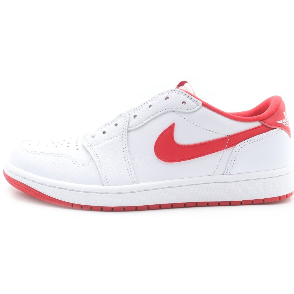 NIKE(ナイキ) AIR JORDAN 1 RETRO LOW OG WHITE AND UNIVERSITY RED CZ0790-161 エアジョーダン1 レトロ ローカットスニーカー レッド/ホワイト US9.5/27.5cm