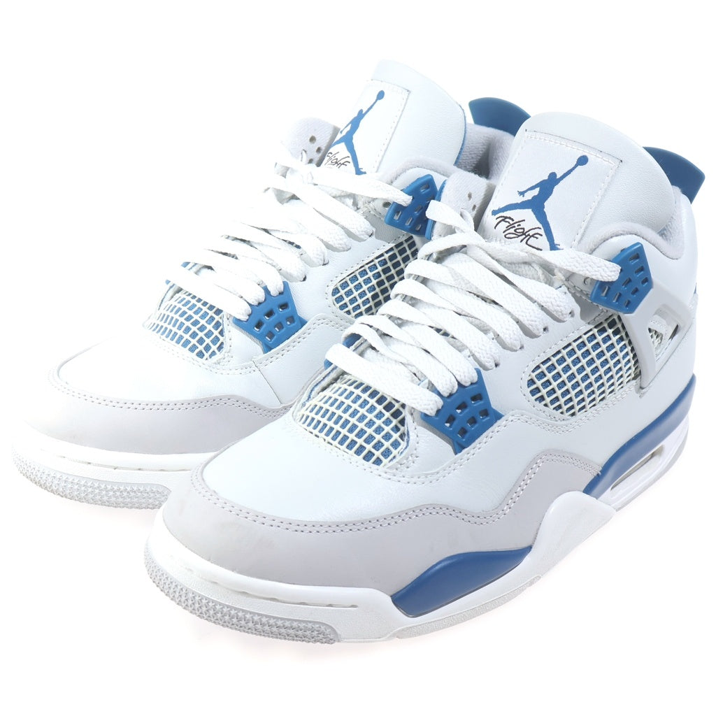 NIKE(ナイキ) AIR JORDAN4 RETRO INDUSTRIAL BLUE FV5029-141 エアジョーダン4 レトロ インダストリアルブルー ハイカットスニーカー ホワイト/ブルー US8.5/26.5cm