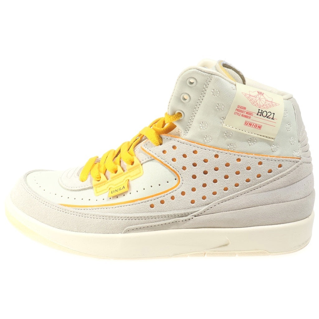 NIKE(ナイキ) ×UNION AIR JORDAN2 RETRO RATTAN DN3802-200 ユニオン エアジョーダン2 ラタン ハイカットスニーカー アイボリー US9/27cm
