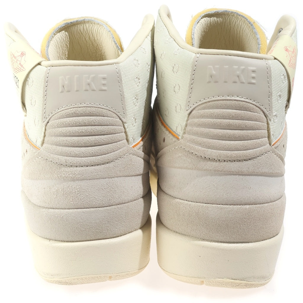 NIKE(ナイキ) ×UNION AIR JORDAN2 RETRO RATTAN DN3802-200 ユニオン エアジョーダン2 ラタン ハイカットスニーカー アイボリー US9/27cm
