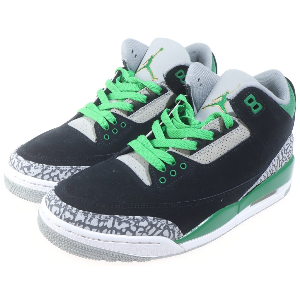 NIKE(ナイキ) AIR JORDAN3 PINE GUREEN CT8532-030 エアジョーダン3 パイングリーン ハイカットスニーカー ブラック/グリーン US9/27cm