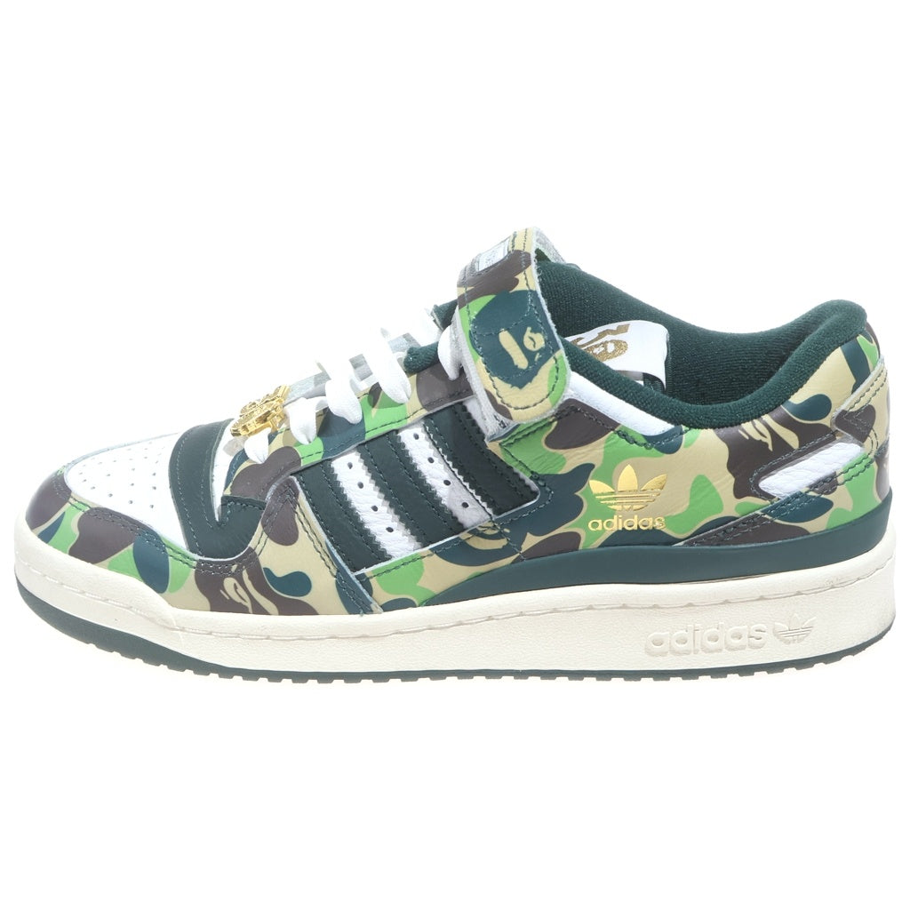 adidas(アディダス) ×A BATHING APE FORUM 84 LOW 30TH ANNIVERSARY GREEN CAMO アベイシングエイプ フォーラム84 30周年記念 グリーン カモ ローカットスニーカー マルチ US8.5/26.5cm ID4771