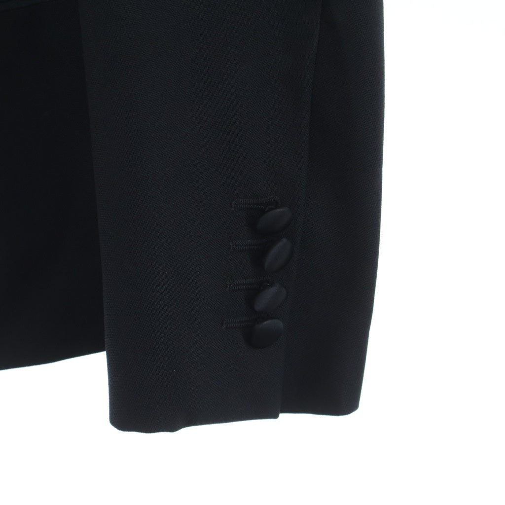 Dior HOMME(ディオールオム) 08AW サテンピークドラペル スモーキングジャケット ブラック 8H3122640687