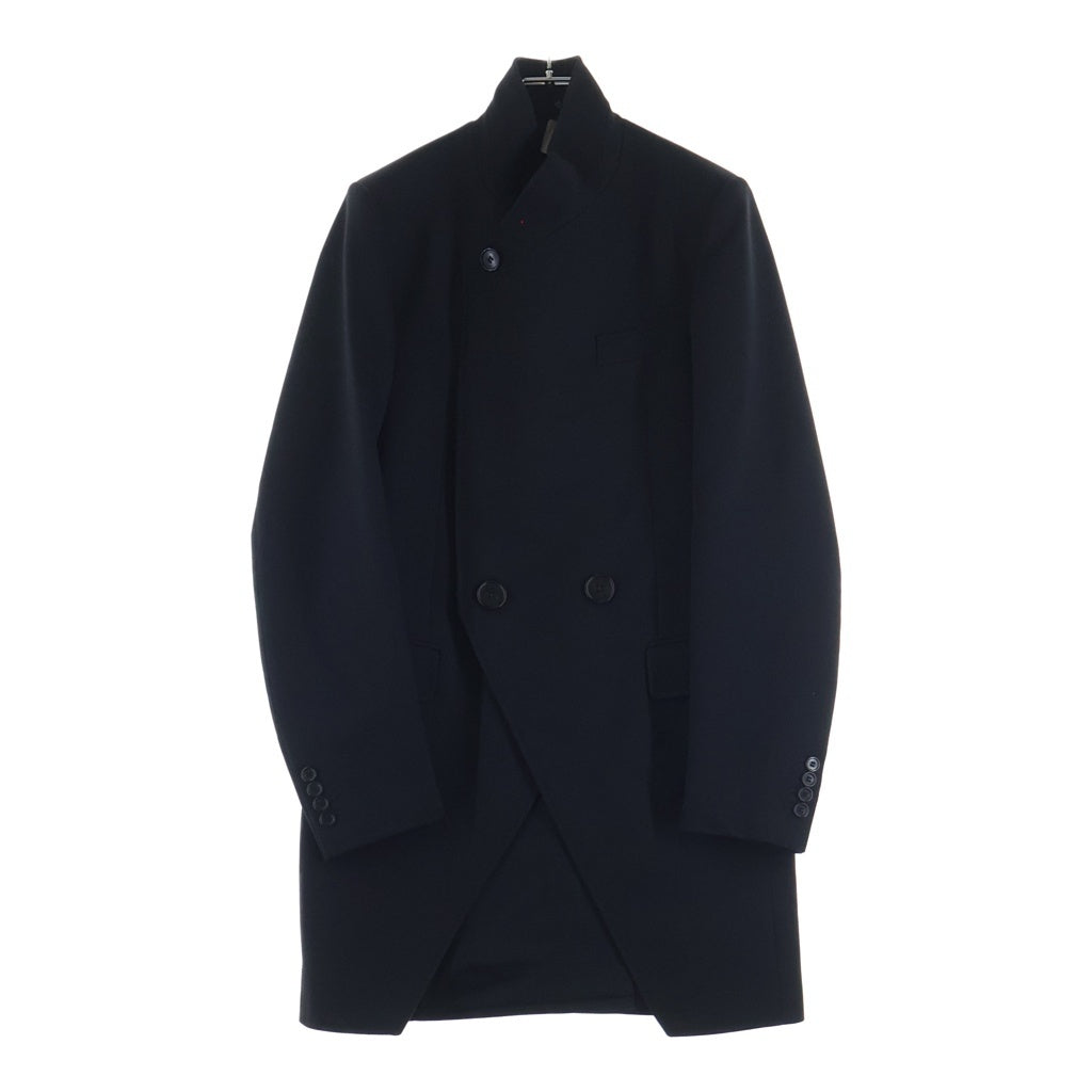 Dior HOMME(ディオールオム) 07AW エディ期 アシンメトリー ウール チェスターコート ジャケット ブラック 7H3130860320