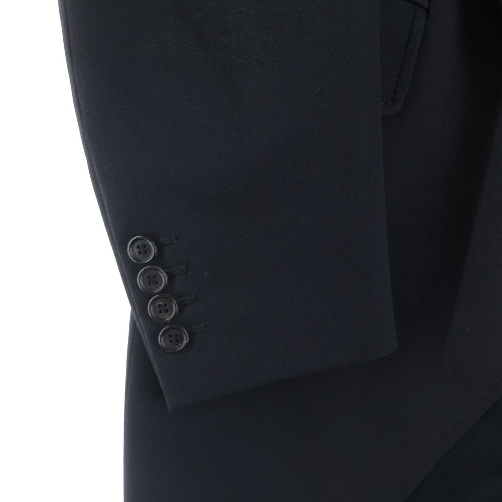 Dior HOMME(ディオールオム) 07AW エディ期 アシンメトリー ウール チェスターコート ジャケット ブラック 7H3130860320