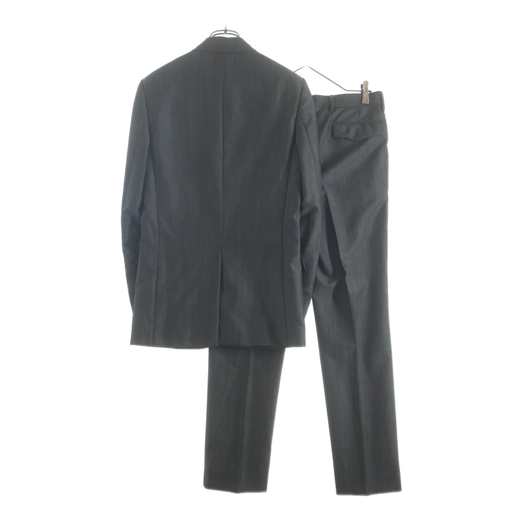 Dior HOMME(ディオールオム) モヘヤ混 2B シングルテーラードジャケット スラックスパンツ グレー セットアップ 263C740A1641