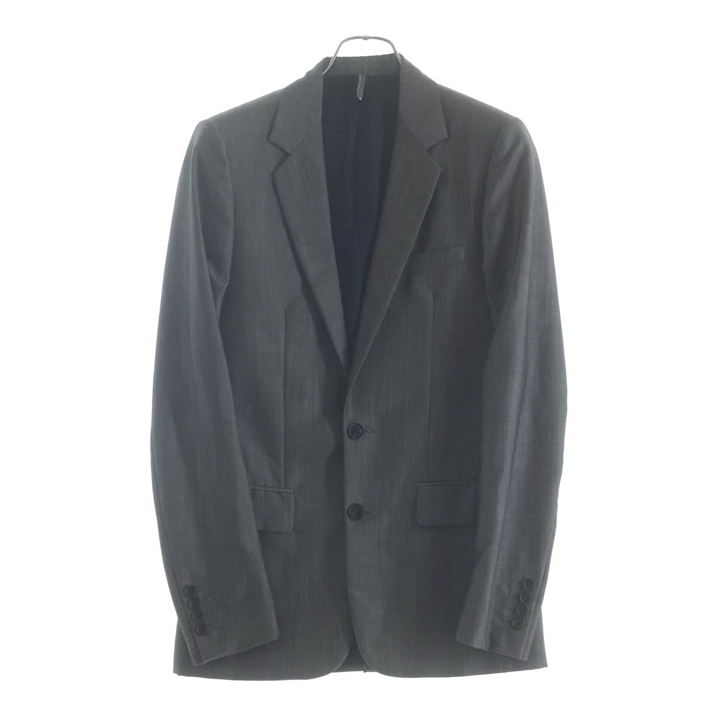 Dior HOMME(ディオールオム) モヘヤ混 2B シングルテーラードジャケット スラックスパンツ グレー セットアップ 263C740A1641