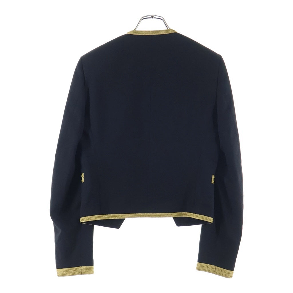 SAINT LAURENT PARIS(サンローランパリ) 15SS エディ期 ウール クロップドオフィサー ナポレオンジャケット ブラック 376017 Y639H