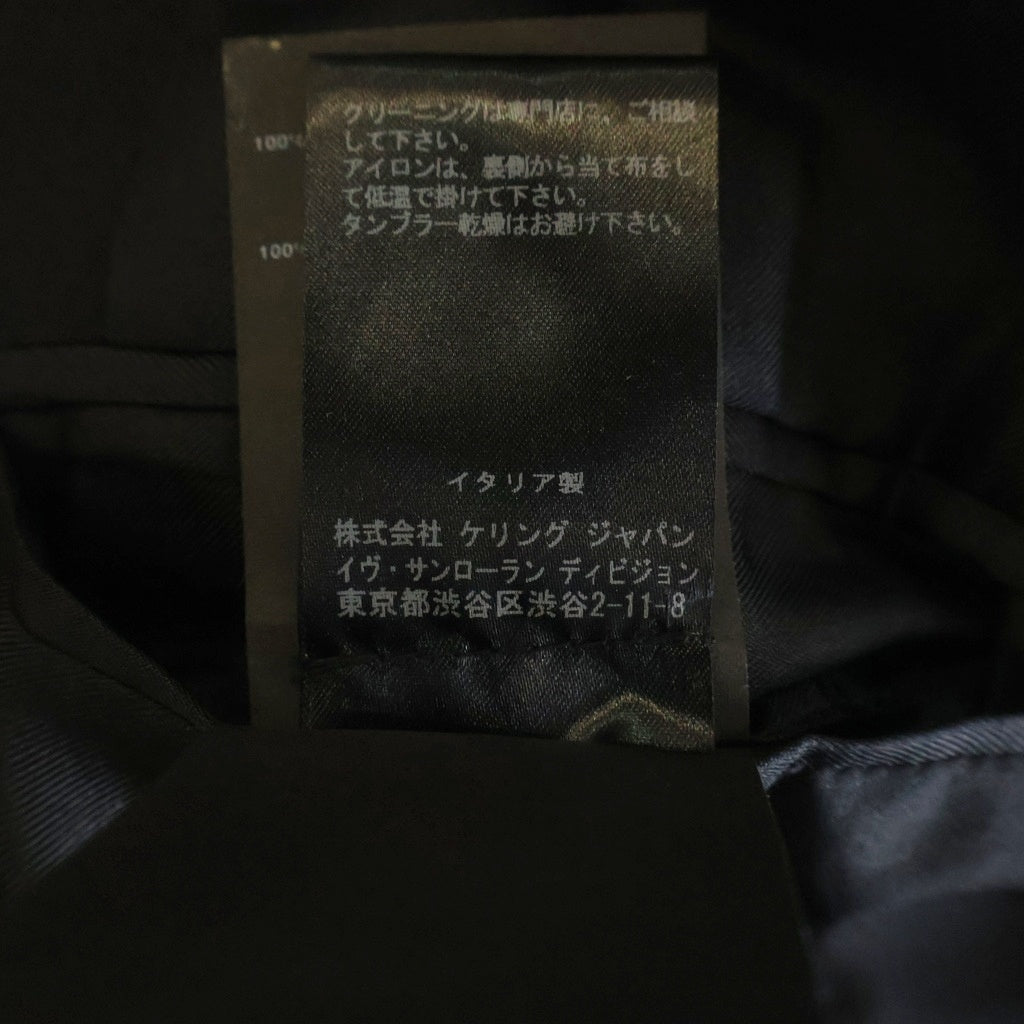 SAINT LAURENT PARIS(サンローランパリ) 15SS エディ期 ウール クロップドオフィサー ナポレオンジャケット ブラック 376017 Y639H