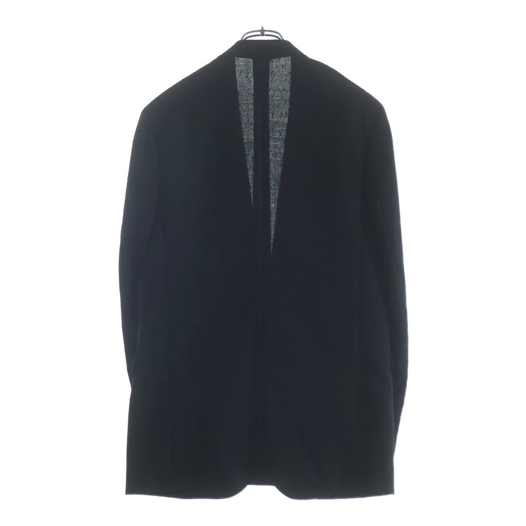 SAINT LAURENT PARIS(サンローランパリ) 13AW エディ期 シルクラペル切替 ウール 1B スモーキングジャケット テーラードジャケット ブラック 337459 YM29S