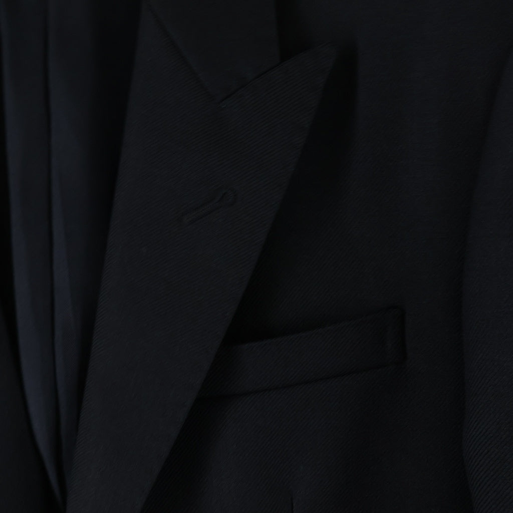 SAINT LAURENT PARIS(サンローランパリ) 15AW エディ期 ピークドラペル ウール 1B スキニーテーラードジャケット ブラック 389814 Y520J