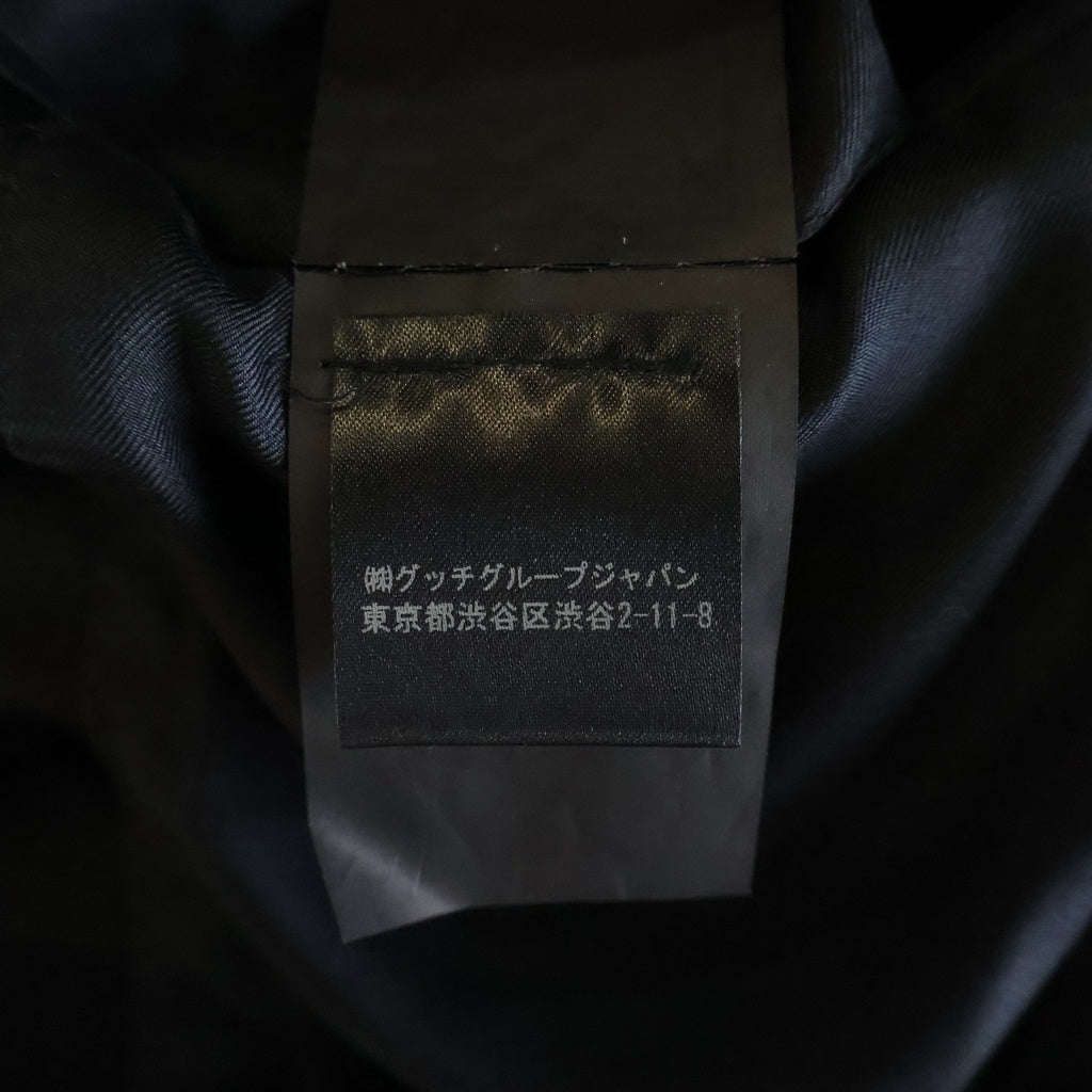 SAINT LAURENT PARIS(サンローランパリ) 13SS エディ期 ストライプ ピークドラペル 1B スモーキングジャケット テーラードジャケット ブラック/ホワイト 310542 YUN59