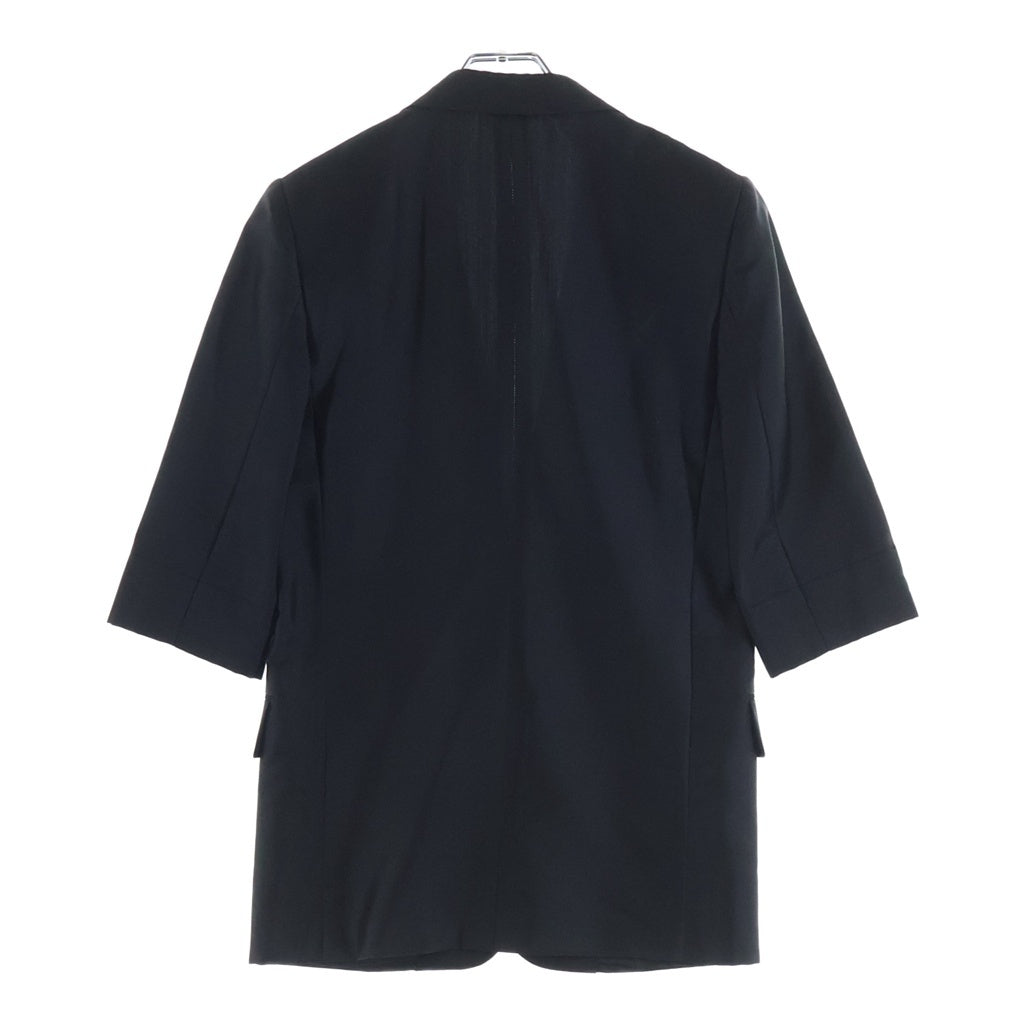 Dior HOMME(ディオールオム) 07SS エディ期 ウール ポリエステル 1B ショートスリーブ テーラードジャケット ブラック 7E3120110060