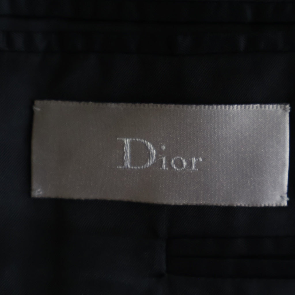 Dior HOMME(ディオールオム) 09AW ピークドラペル ウール 2B テーラードジャケット スラックスパンツ グレー セットアップ 9H3170541175