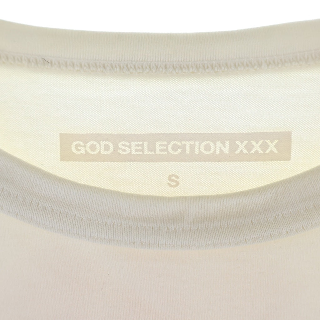GOD SELECTION XXX(ゴッドセレクショントリプルエックス) ケイト・モス フォトプリントデザイン クルーネック 半袖Tシャツ カットソー ホワイト 104MT-2829