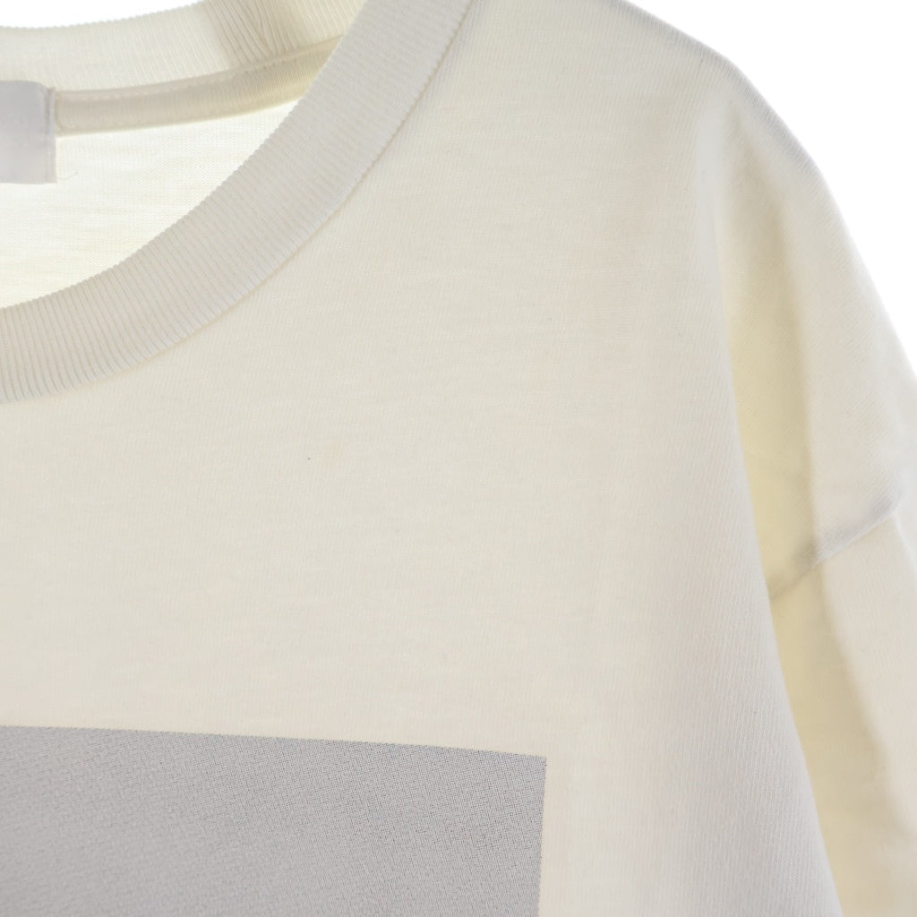 GOD SELECTION XXX(ゴッドセレクショントリプルエックス) 19SS ケイト・モス フォトプリントデザイン クルーネック 半袖Tシャツ カットソー ホワイト