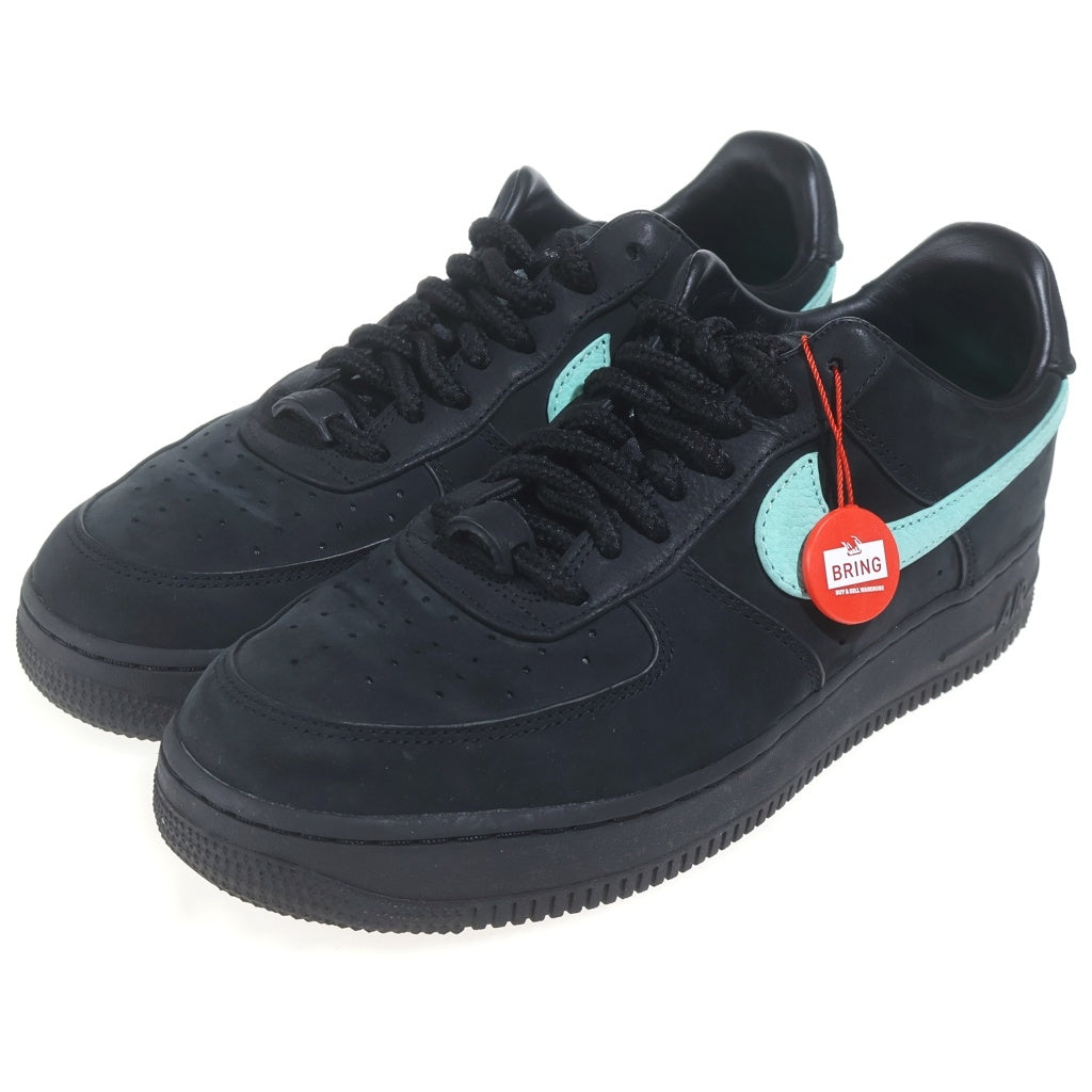NIKE(ナイキ) ×TIFFANY & CO. AIR FORCE 1 LOW 1837 DZ1382-001 ティファニー&コー エアフォース1 ローカットスニーカー ブラック/ティファニーブルー US9.5/27.5cm