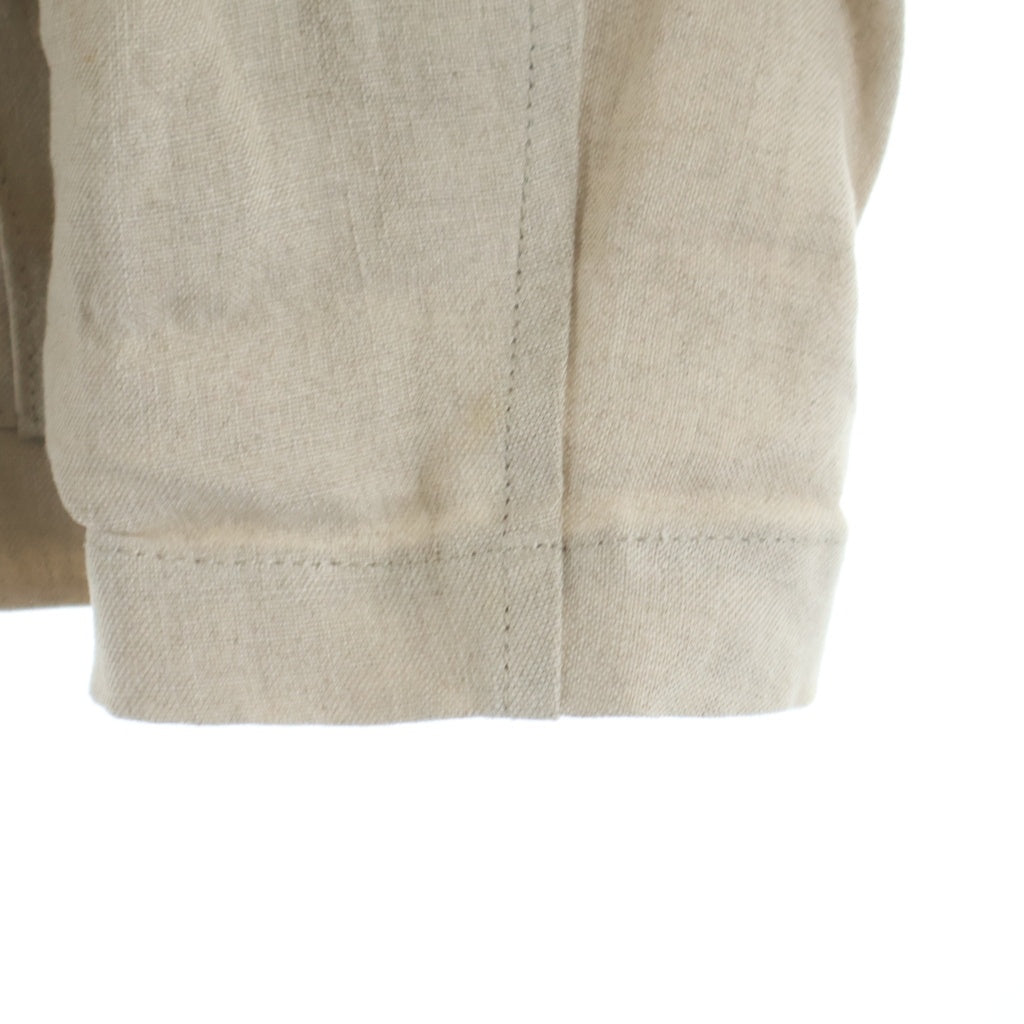 robe de chambre COMME des GARCONS(ローブドシャンブル コムデギャルソン) シングルテーラードジャケット リネン ベージュ RE-J032 AD2001 レディース