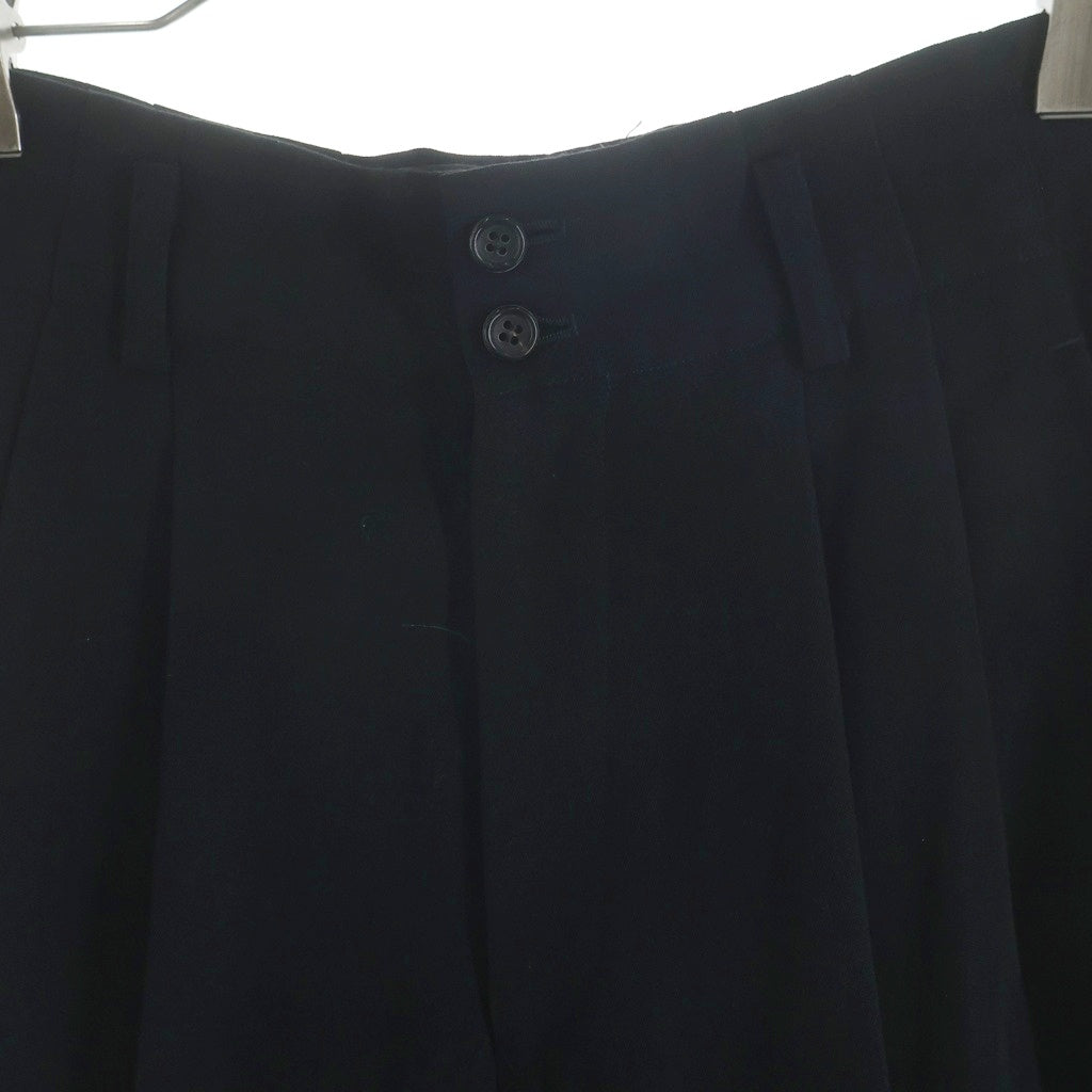 COMME des GARCONS(コムデギャルソン) 88AW シルクサイドライン 2タック ウール スラックスパンツ ブラック レディース GP-05010M AD1988