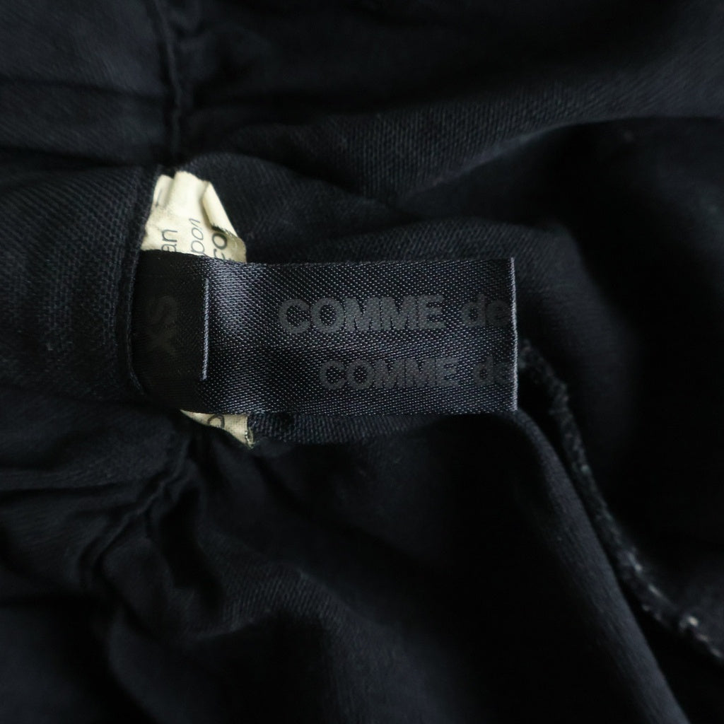 COMME des GARCONS COMME des GARCONS(コムデギャルソンコムデギャルソン) 12SS ポリエステル ドローコード サルエルパンツ ブラック レディース RI-P002 AD2011