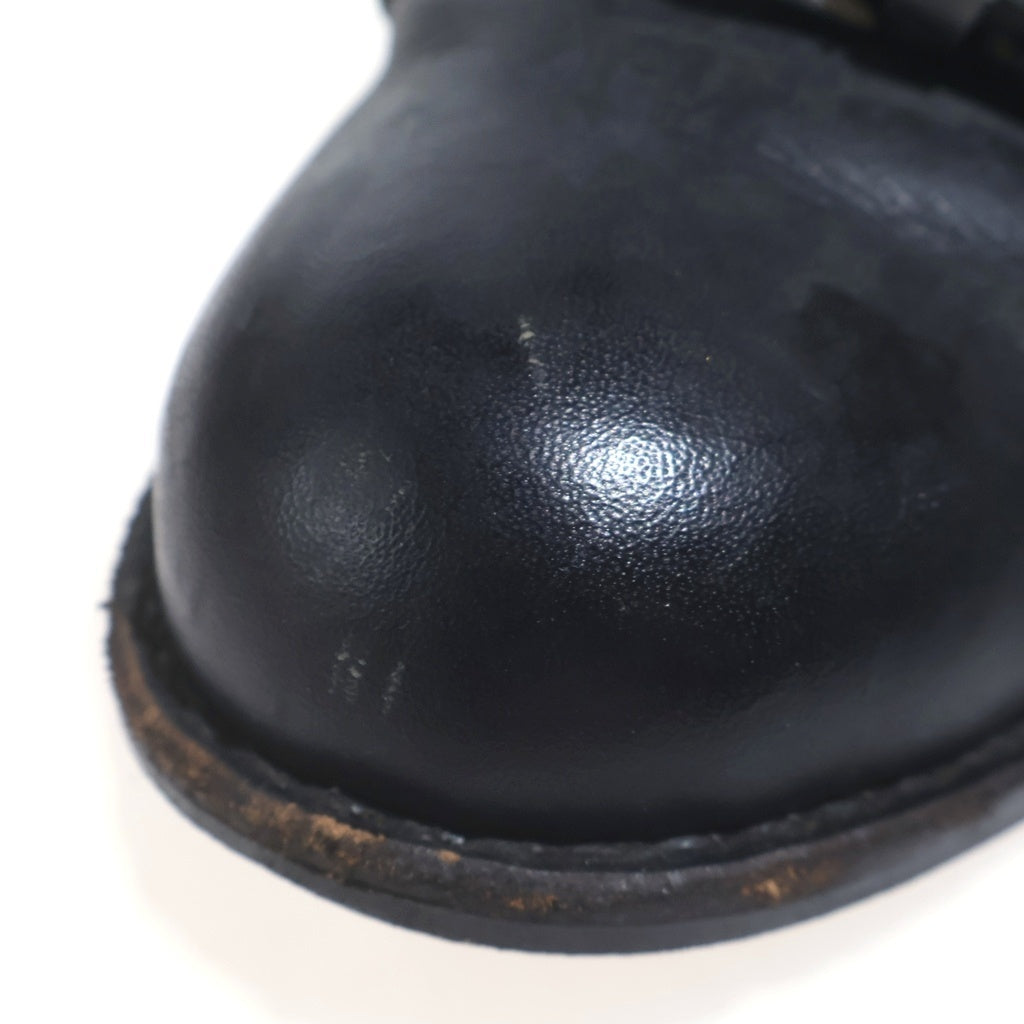COMME des GARCONS(コムデギャルソン) ベルトストラップ プレーントゥ レザーシューズ ブラック レディース