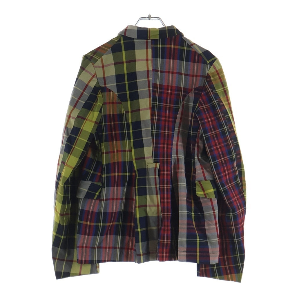 COMME des GARCONS COMME des GARCONS(コムデギャルソンコムデギャルソン) 07AW タータンチェック ポリ縮絨 テーラードジャケット マルチ レディース RT-J031 AD2007