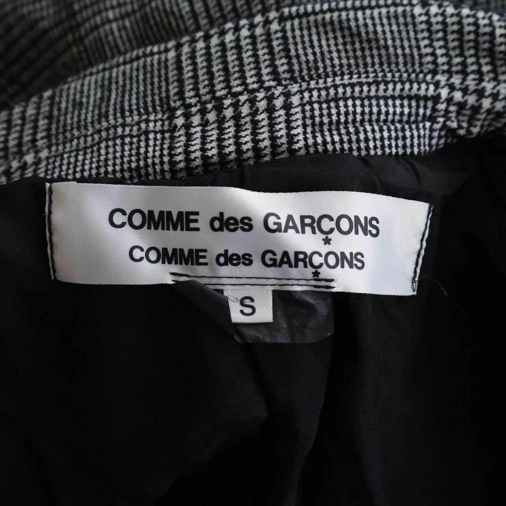 COMME des GARCONS COMME des GARCONS(コムデギャルソンコムデギャルソン) 11AW 千鳥格子 ウール ポリエステル レイヤード テーラードジャケット グレー レディース RH-J020 AD2011