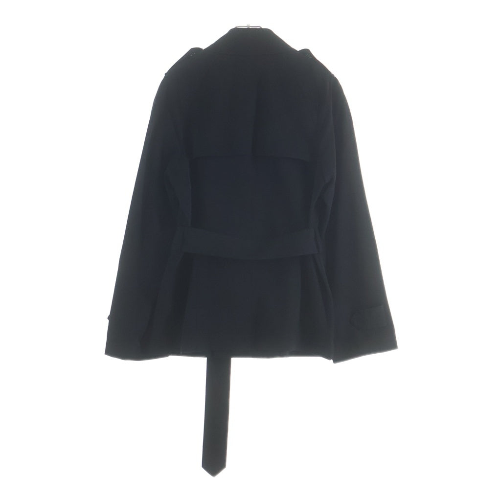 tricot COMME des GARCONS(トリコ コム デ ギャルソン) 04AW スナップボタン ショート トレンチコート ブラック レディース TN-C025 AD2004