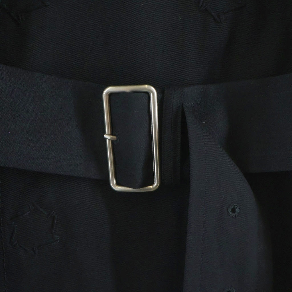 tricot COMME des GARCONS(トリコ コム デ ギャルソン) 04AW スナップボタン ショート トレンチコート ブラック レディース TN-C025 AD2004
