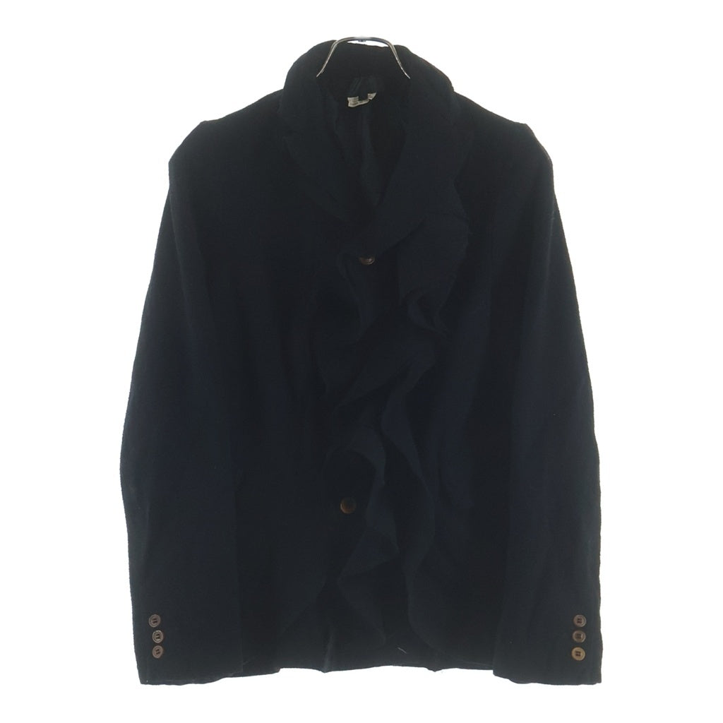 COMME des GARCONS COMME des GARCONS(コムデギャルソンコムデギャルソン) 11AW ポリエステル 縮絨 アシンメトリー フリル 4B ジャケット ブラック レディース RH-J002 AD2011