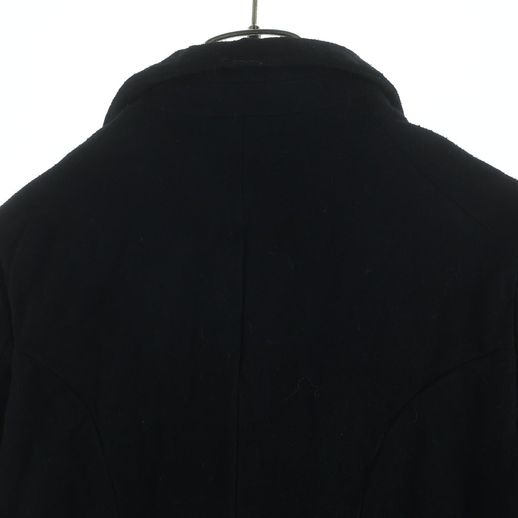 COMME des GARCONS COMME des GARCONS(コムデギャルソンコムデギャルソン) 11AW ポリエステル 縮絨 アシンメトリー フリル 4B ジャケット ブラック レディース RH-J002 AD2011
