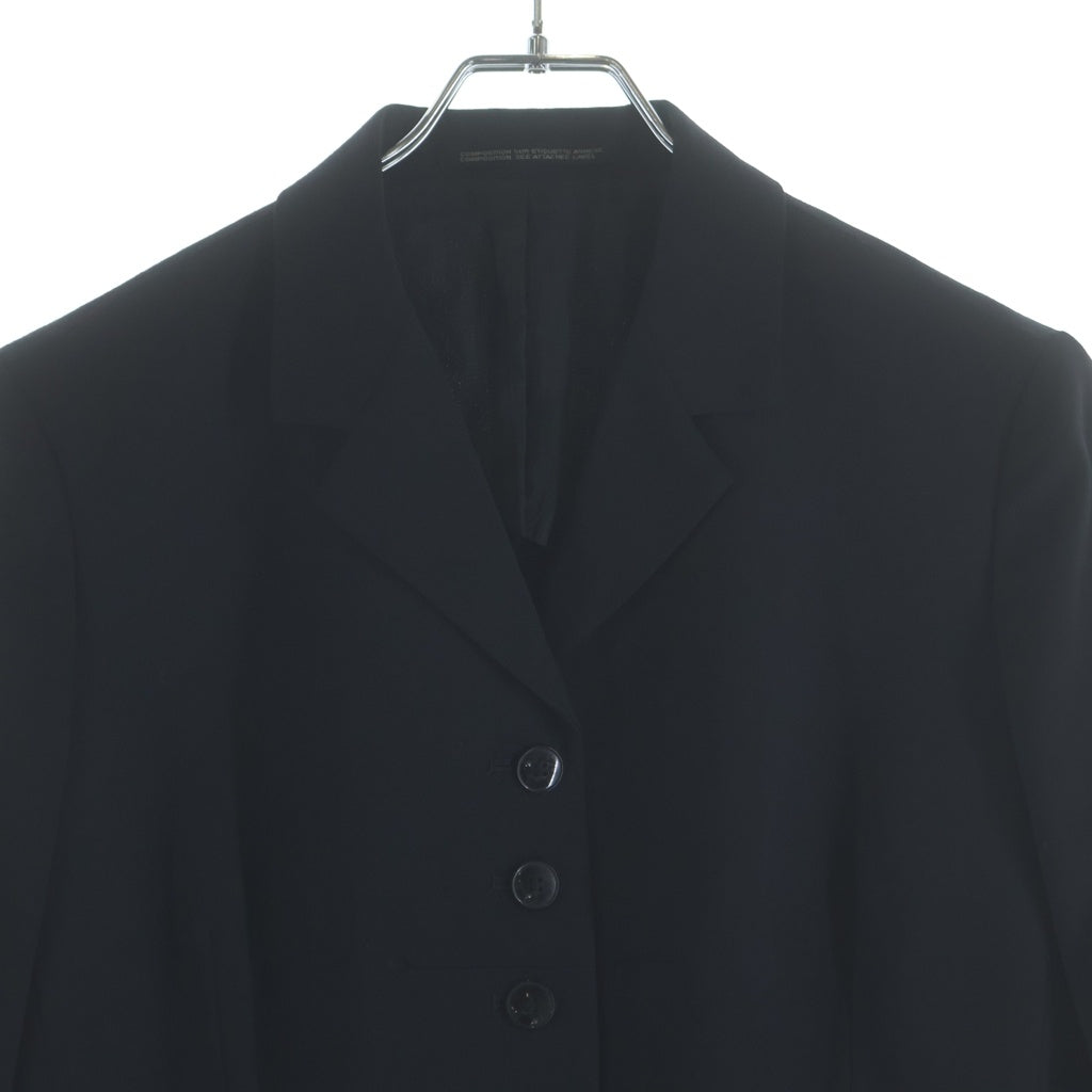 Yohji Yamamoto(ヨウジヤマモト) 多連ボタン ウール テーラードジャケット ブラック レディース FJ-J04-100