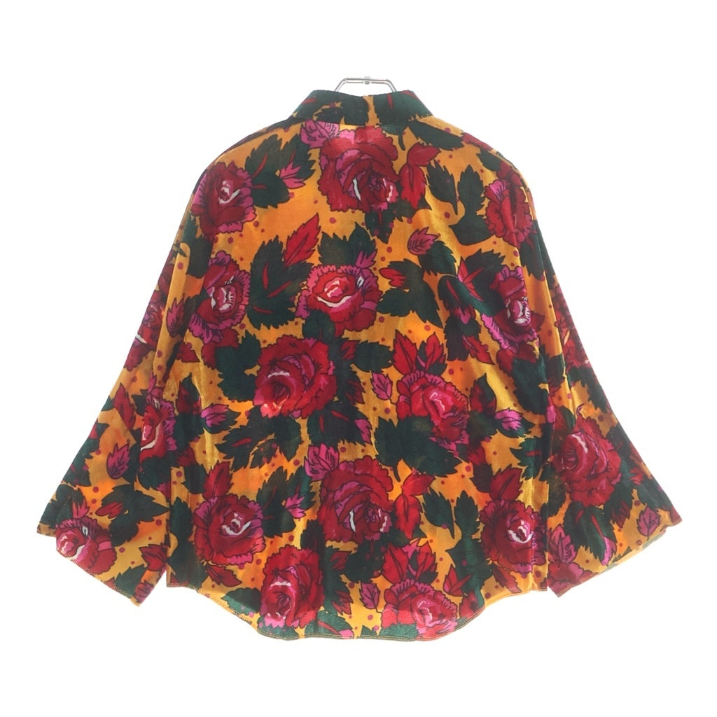 COMME des GARCONS(コムデギャルソン) 12AW ベルベット フラワー 花柄 総柄 レーヨン 長袖シャツ マルチ レディース GJ-B036 AD2012
