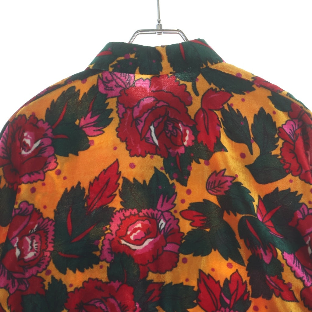 COMME des GARCONS(コムデギャルソン) 12AW ベルベット フラワー 花柄 総柄 レーヨン 長袖シャツ マルチ レディース GJ-B036 AD2012