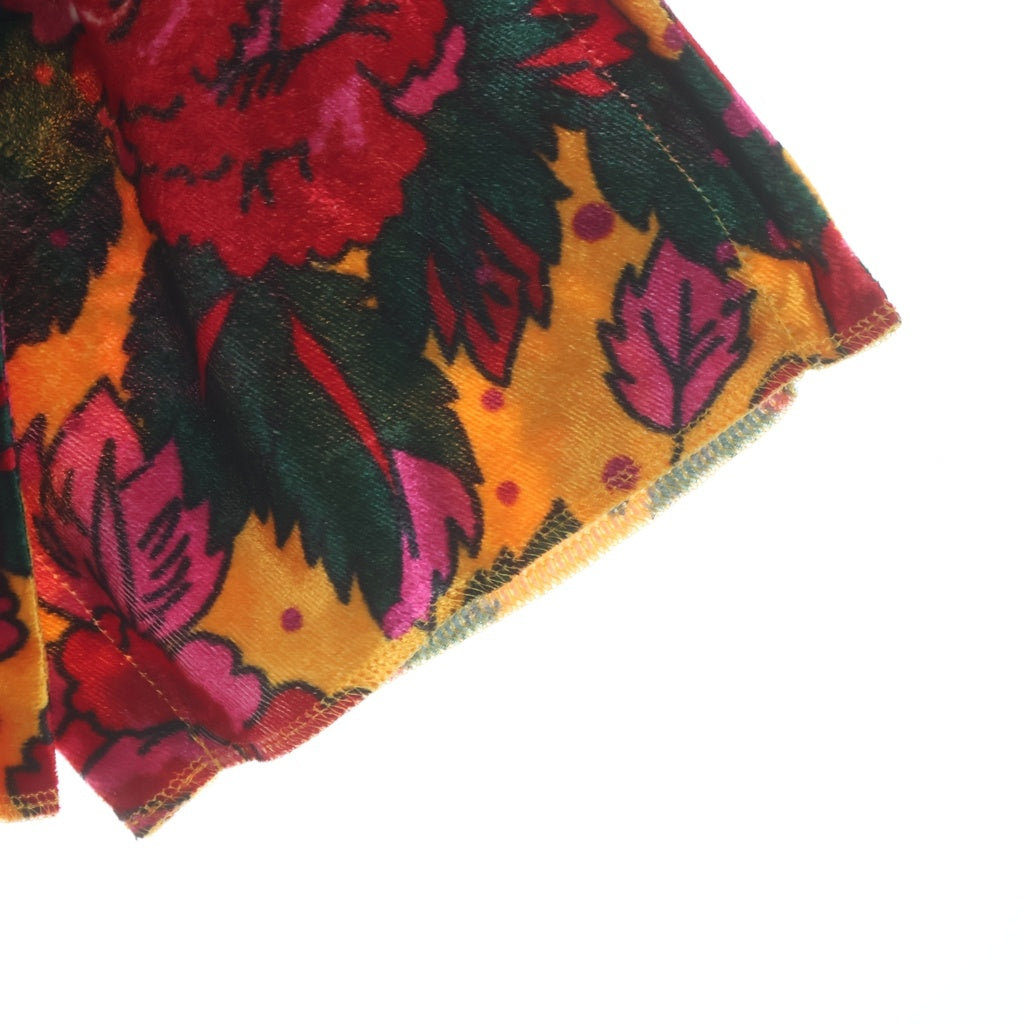 COMME des GARCONS(コムデギャルソン) 12AW ベルベット フラワー 花柄 総柄 レーヨン 長袖シャツ マルチ レディース GJ-B036 AD2012