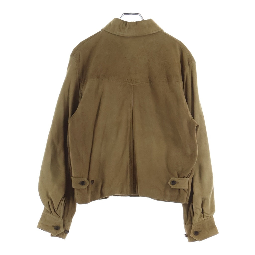 COMME des GARCONS(コムデギャルソン) スウェードレザー ウエスタンジャケット ブルゾン ベージュ レディース KL-95102M AD1989
