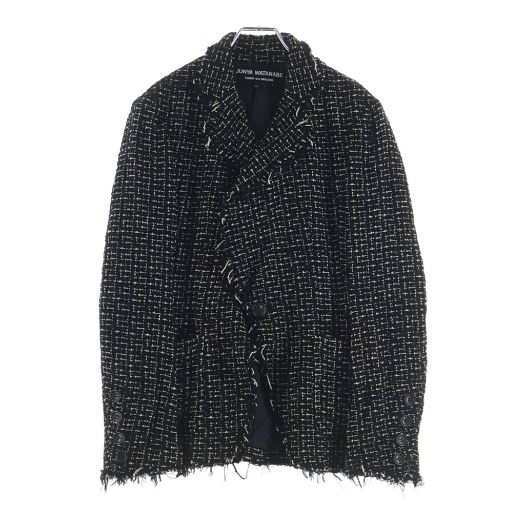 JUNYA WATANABE COMME des GARCONS(ジュンヤワタナベ コムデギャルソン) 05SS ツイード 1B テーラードジャケット ブラック/ホワイト レディース JO-J023 AD2004