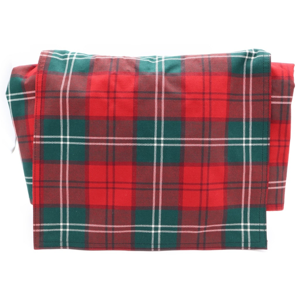 COMME des GARCONS(コムデギャルソン) ウールキャンバス タータンチェック メッセンジャーバッグ ショルダーバッグ クロスボディ レッド GQ-K202