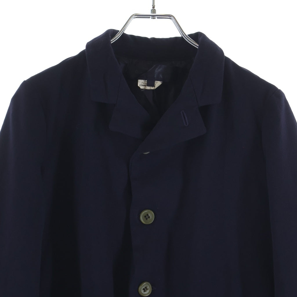 COMME des GARCONS COMME des GARCONS(コムデギャルソンコムデギャルソン) 06SS ポリ縮絨 4B テーラードジャケット ネイビー レディース RQ-J004 AD2005