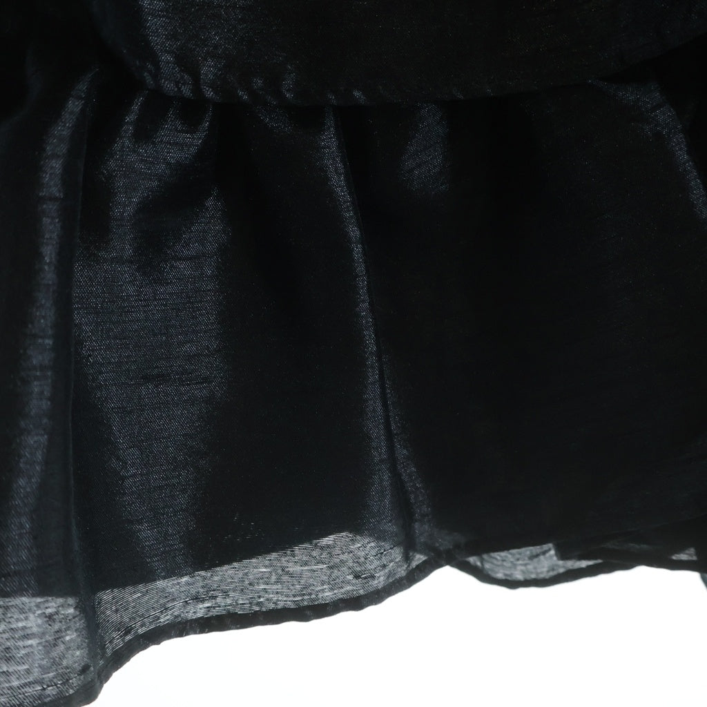 robe de chambre COMME des GARCONS(ローブドシャンブル コムデギャルソン) 01AW ポリエステル フリル ティアードスカート ブラック レディース RC-S049 AD2001