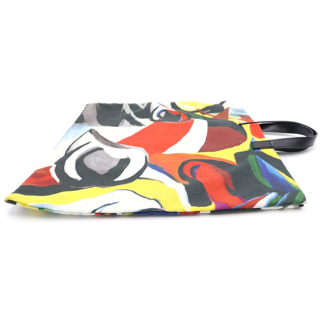 COMME des GARCONS(コムデギャルソン) 12AW ×Taro Okamoto Xmas Holiday explosion 岡本太郎 グラフィックデザイン レザー ハンドル トートバッグ ハンドバッグ マルチ OJ-K 206