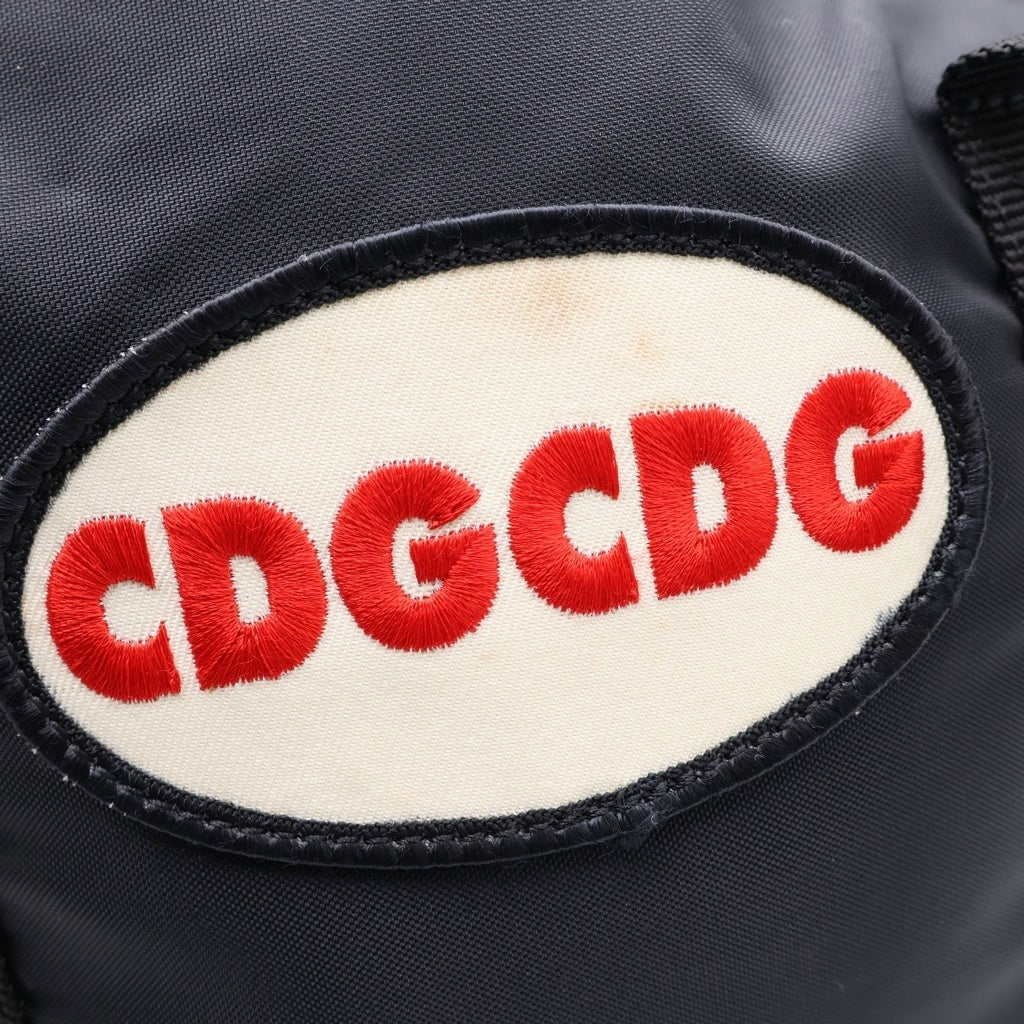 COMME des GARCONS COMME des GARCONS(コムデギャルソンコムデギャルソン) CDGワッペンロゴ ナイロン トートバッグ ハンドバッグ ブラック RO-K201